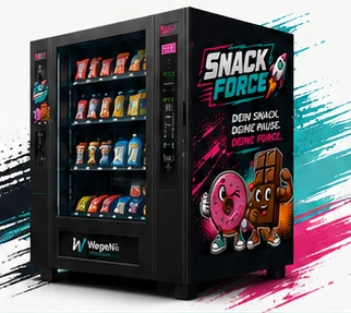 Snackforce-Automat mit Snacks und Getränken